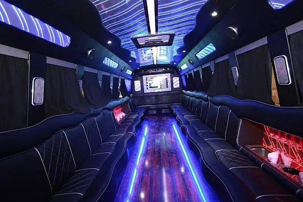 Customers enjoying luxury limousine service by cargoworld.pro, showcasing memorable moments and quality transportation.